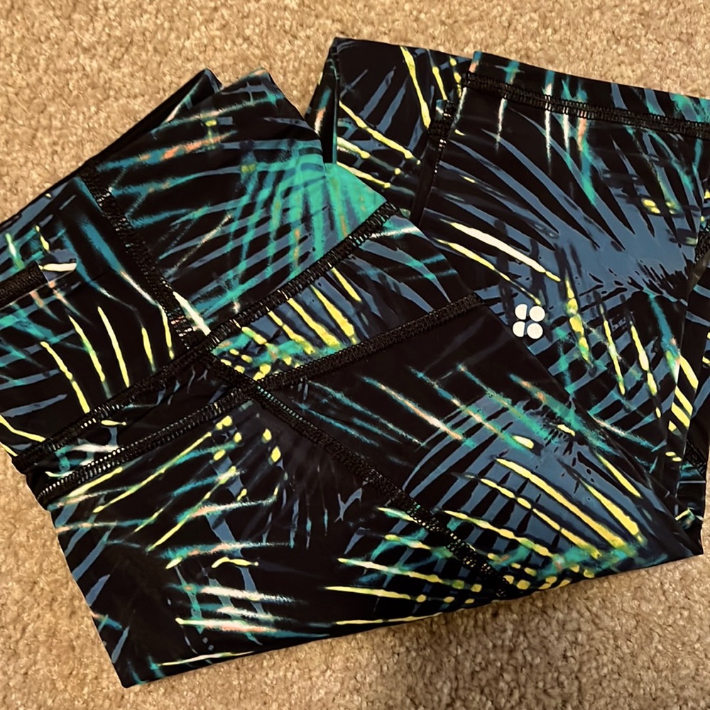 Sweaty Betty The Zero Gravity Full Length Leggings Black Multicolor Size S